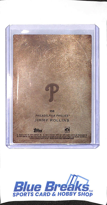 2025 Topps - Allen & Ginter - Tin Type - Jimmy Rollins - #159 - baseball - Phillies