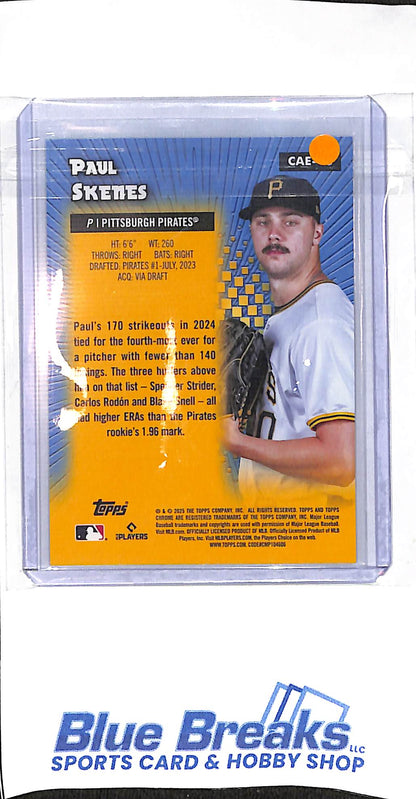 2025 Topps Chrome - green - All-Etch - Paul Skenes - 52/99 - #CAE-PS - baseball - Pirates