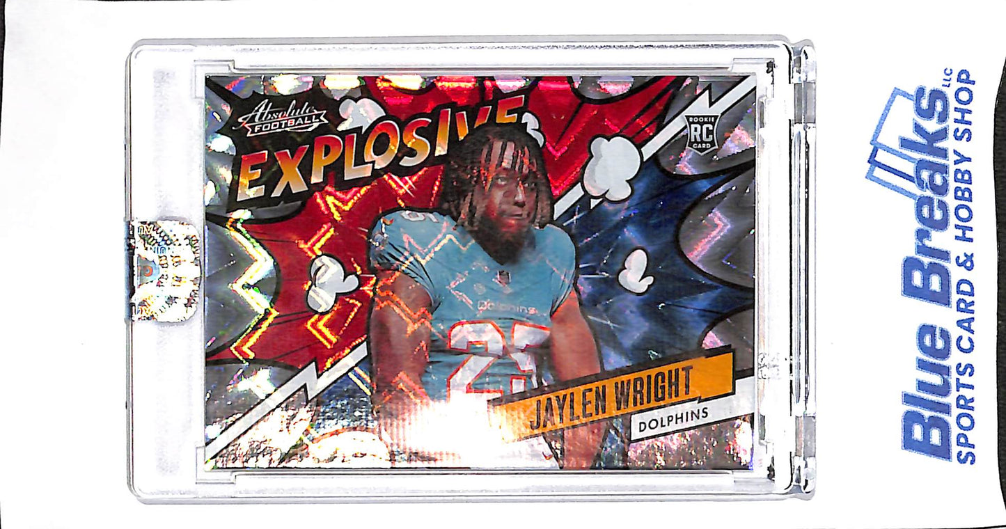 2024 Panini - Absolute - Explosive - Jaylen Wright - #EX-JWT - football - Dolphins