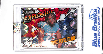 2024 Panini - Absolute - Explosive - Jaylen Wright - #EX-JWT - football - Dolphins