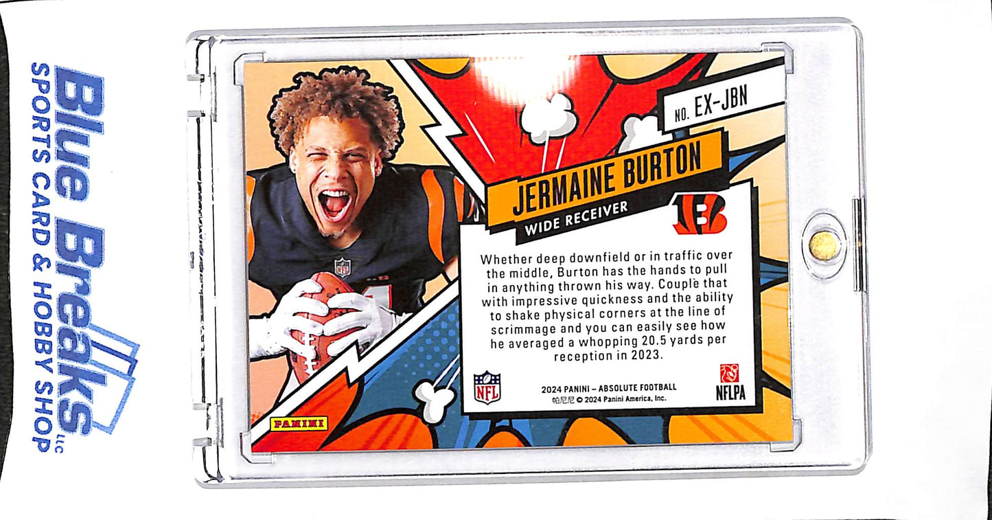 2024 Panini - Absolute - Explosive - Jermaine Burton - #EX-JBN - football - Bengals