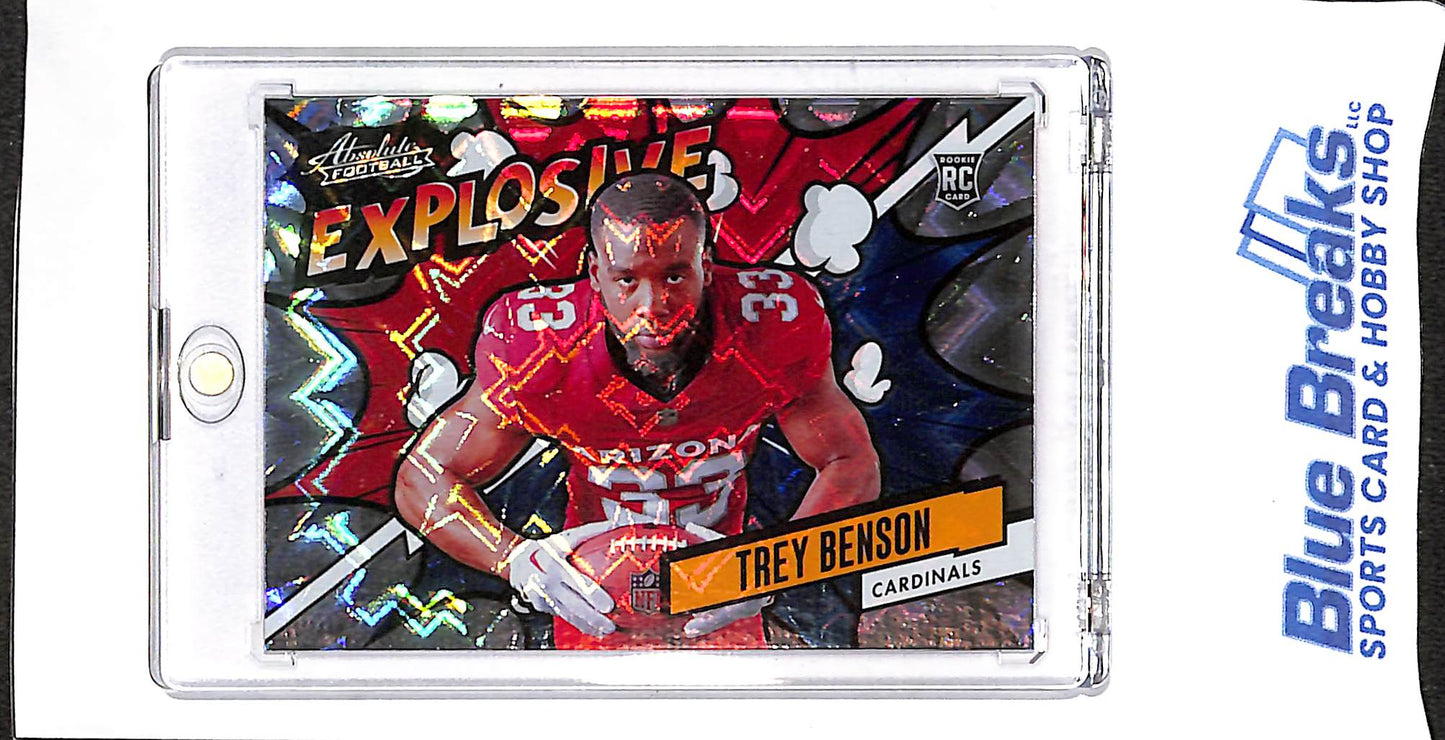 2024 Panini - Absolute - Explosive - Trey Benson - #EX-TBN - football - Cardinals
