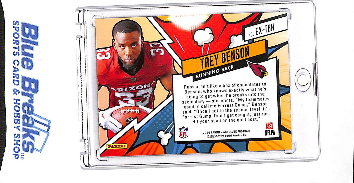 2024 Panini - Absolute - Explosive - Trey Benson - #EX-TBN - football - Cardinals