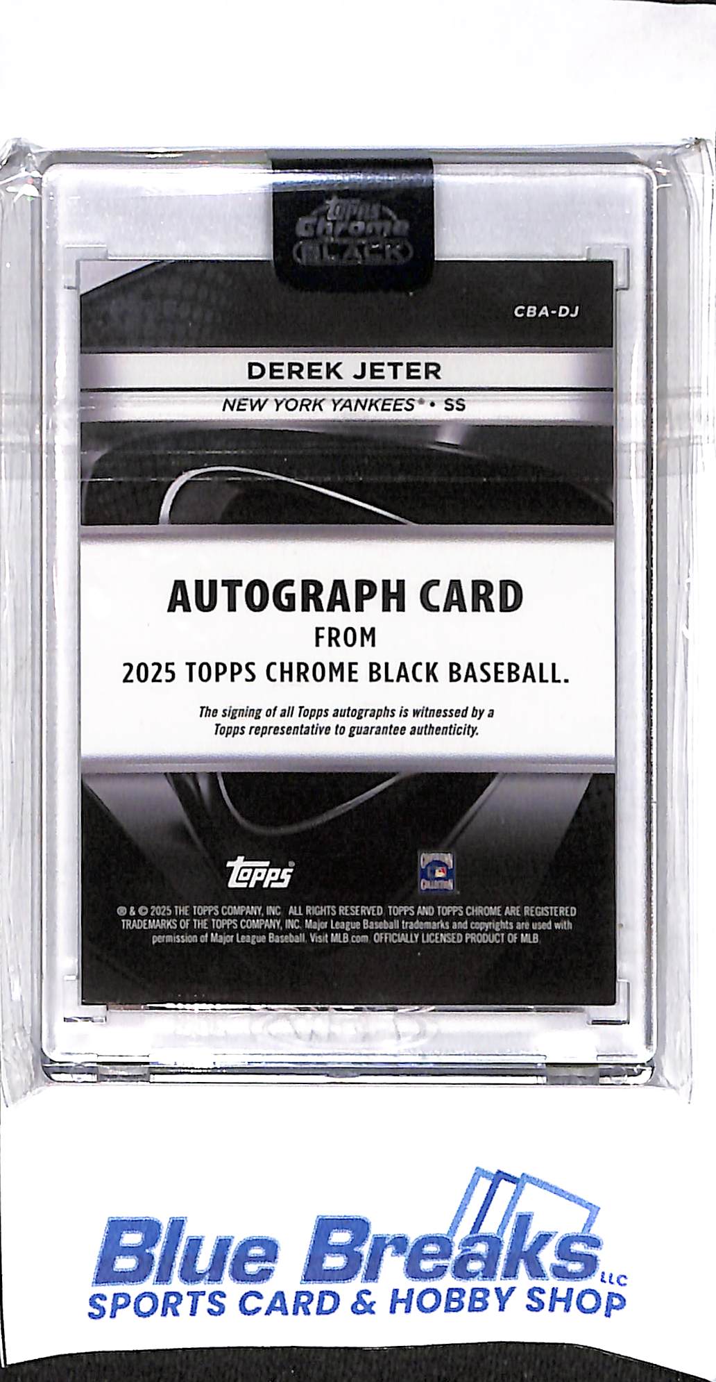 2025 Topps Chrome Black - gold - Derek Jeter - auto - 44/50 - #CBA-DJ - baseball - Yankees