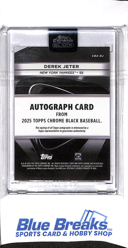2025 Topps Chrome Black - gold - Derek Jeter - auto - 44/50 - #CBA-DJ - baseball - Yankees