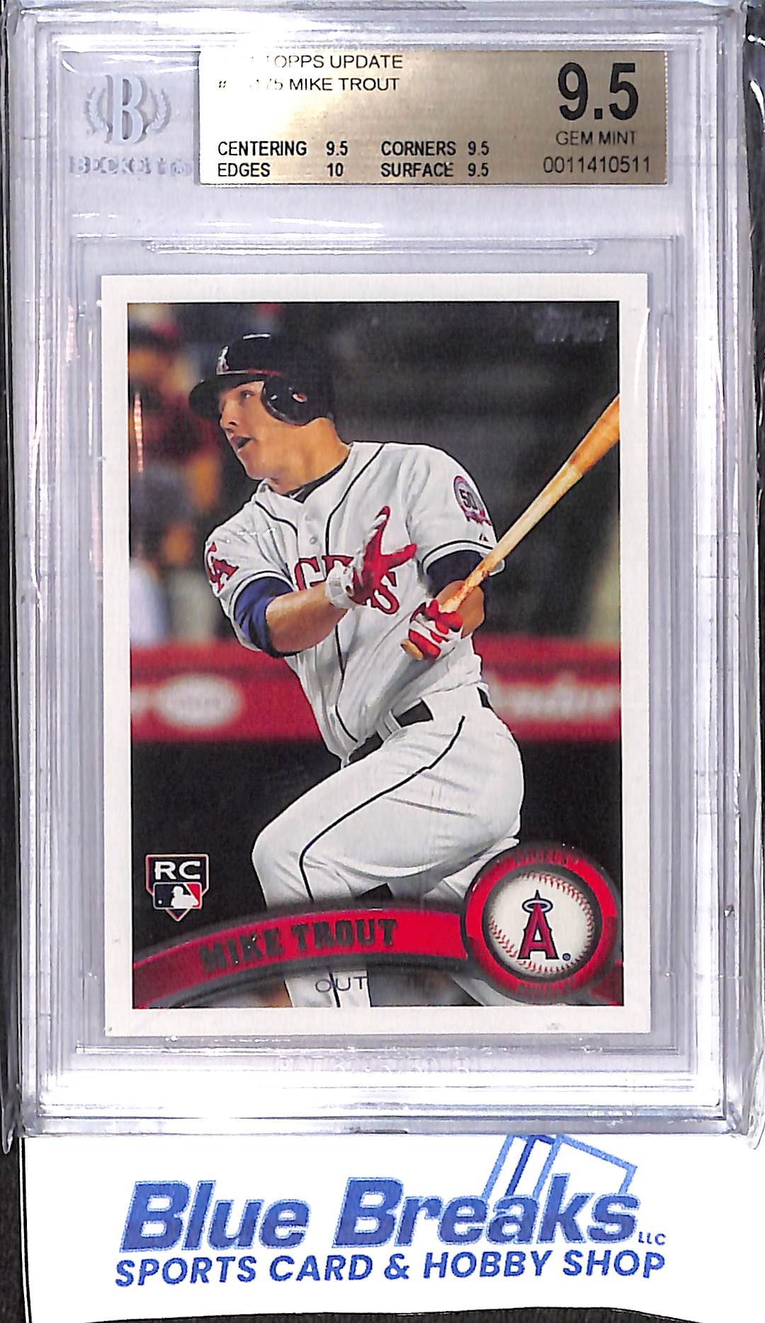 2011 Topps Update - Mike Trout - #US175 - BGS 9.5 - baseball - Angels