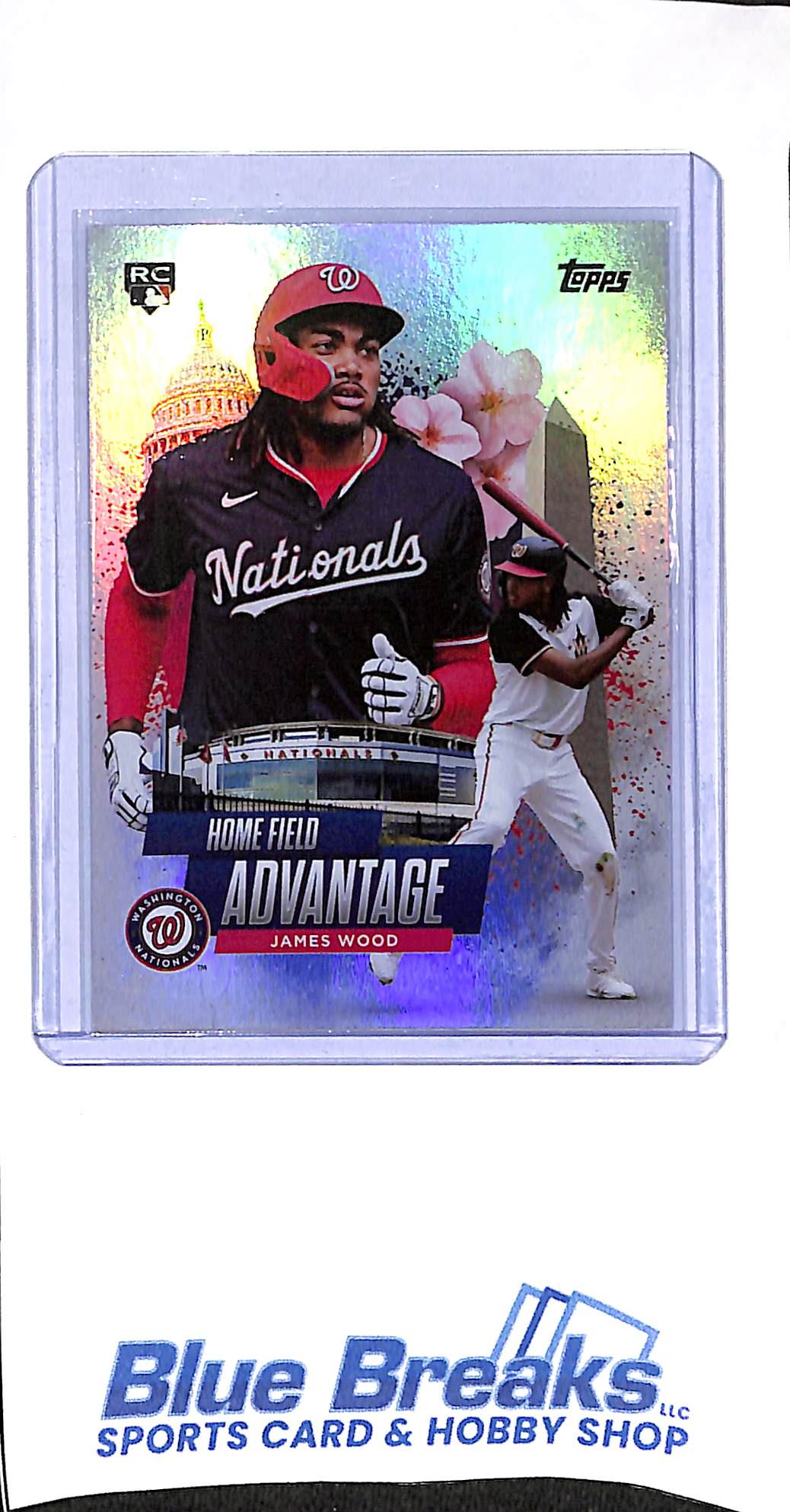 2025 Topps - Home Field Advantage - James Wood - RC - #HA-9 - baseball - Nationals