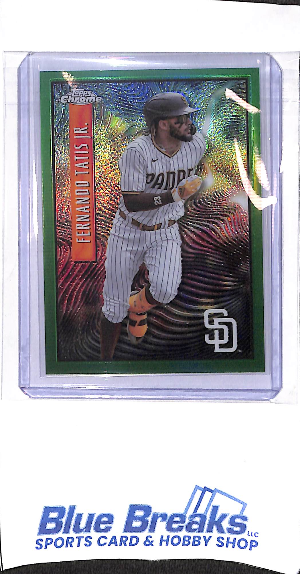 2022 Topps Chrome - green - Expose - Fernando Tatis Jr - 55/99 - #EX-11 - baseball - Padres