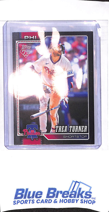 2026 Topps - Series 1 - black - Trea Turner - 32/75 - #322 - baseball - Phillies
