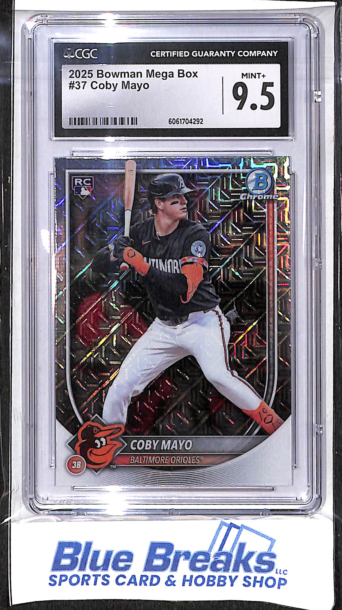 2025 Bowman - Mega Box - Coby Mayo - #37 - CGC 9.5 - baseball - Orioles