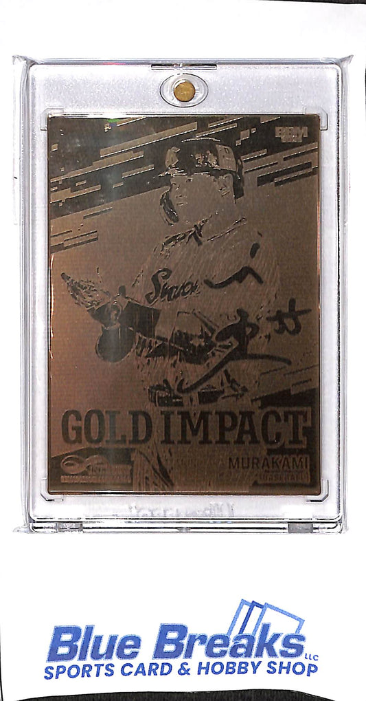 2025 BBM - Baseball Magazine - Infinity - Gold Impact - Munetaka Murakami - 22/25 - #GI3 - baseball - Swallows - White Sox