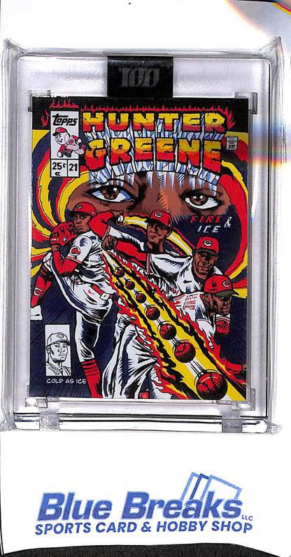 2022 Topps - Project 100 - Hunter Greene - Lamour Supreme - #49 - baseball - Reds