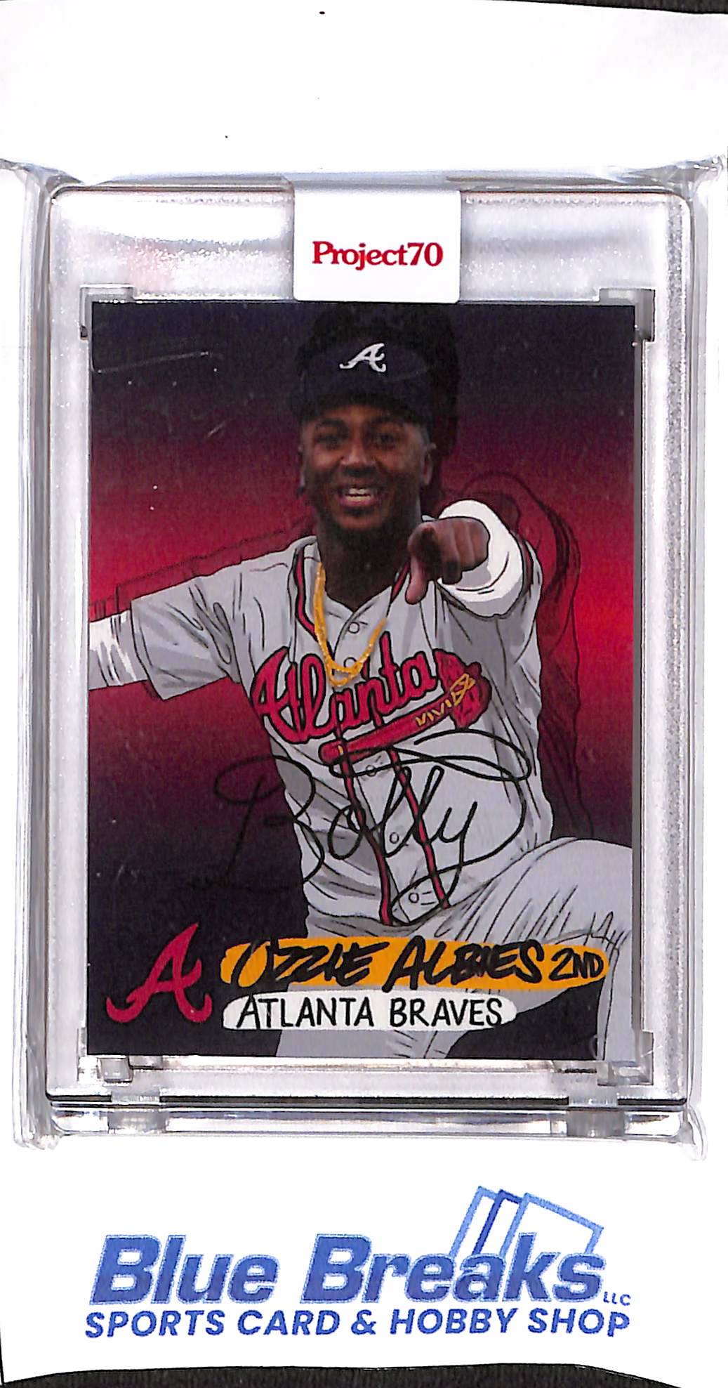 2021 Topps - Project 70 - 1976 design - Ozzie Albies - Sophia Chang - #690- baseball - Braves