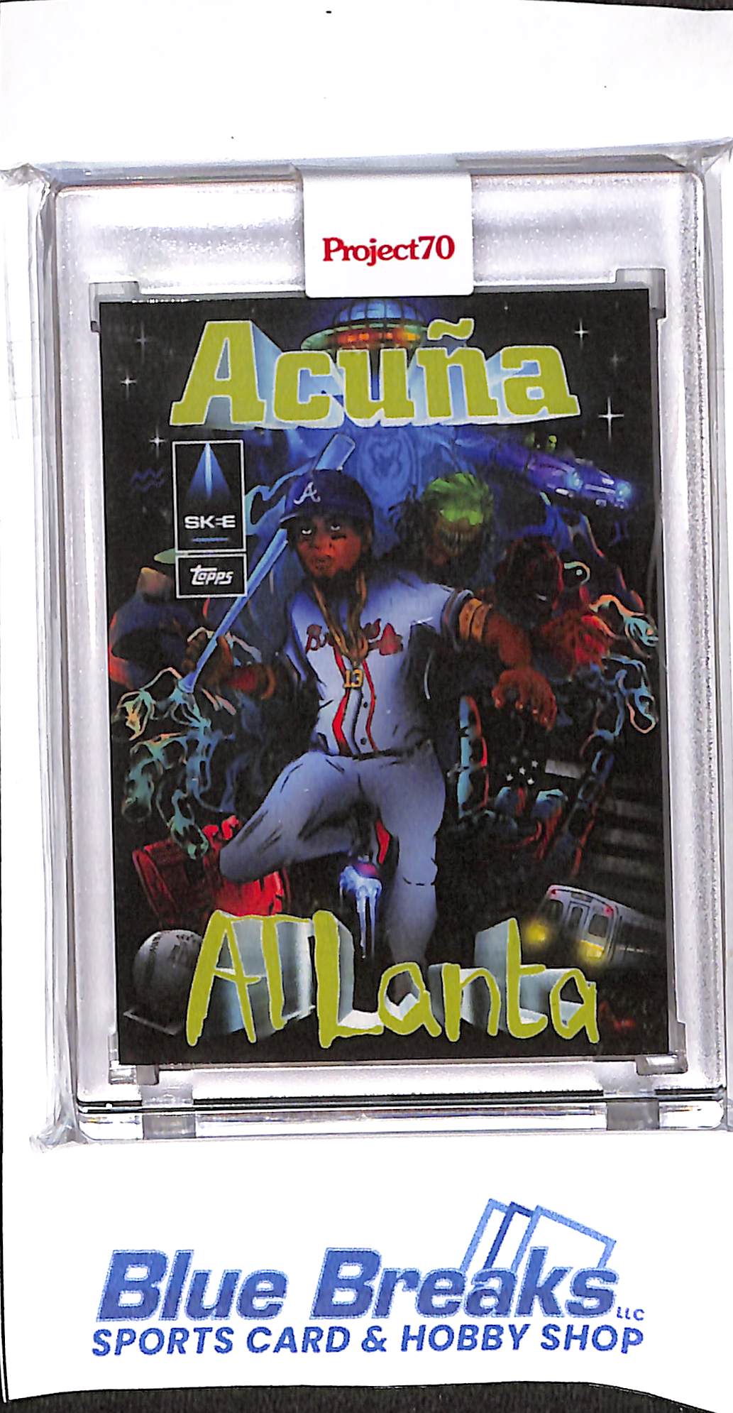 2021 Topps - Project 70 - 1996 Topps - Ronald Acuna Jr - DJ Skee - #366 - baseball - Braves