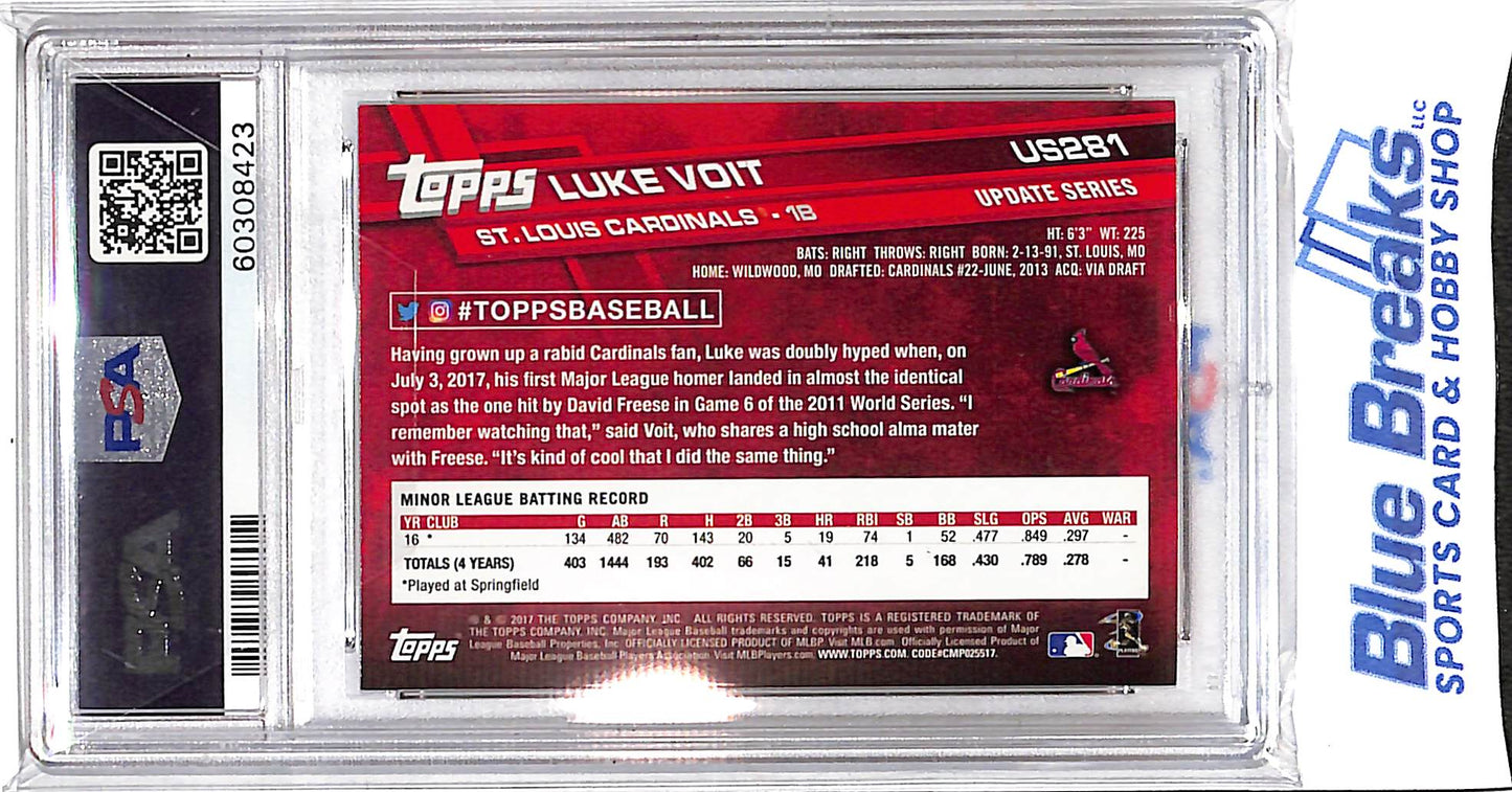2017 Topps Update - Luke Voit - RC - #US281 - baseball - Cardinals