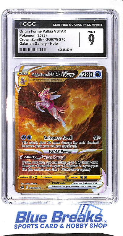 2023 Pokémon - Crown Zenith - Origin Forme Palkia Vstar - Galarian Gallery - Holo - #GG67/GG70 - CGC 9