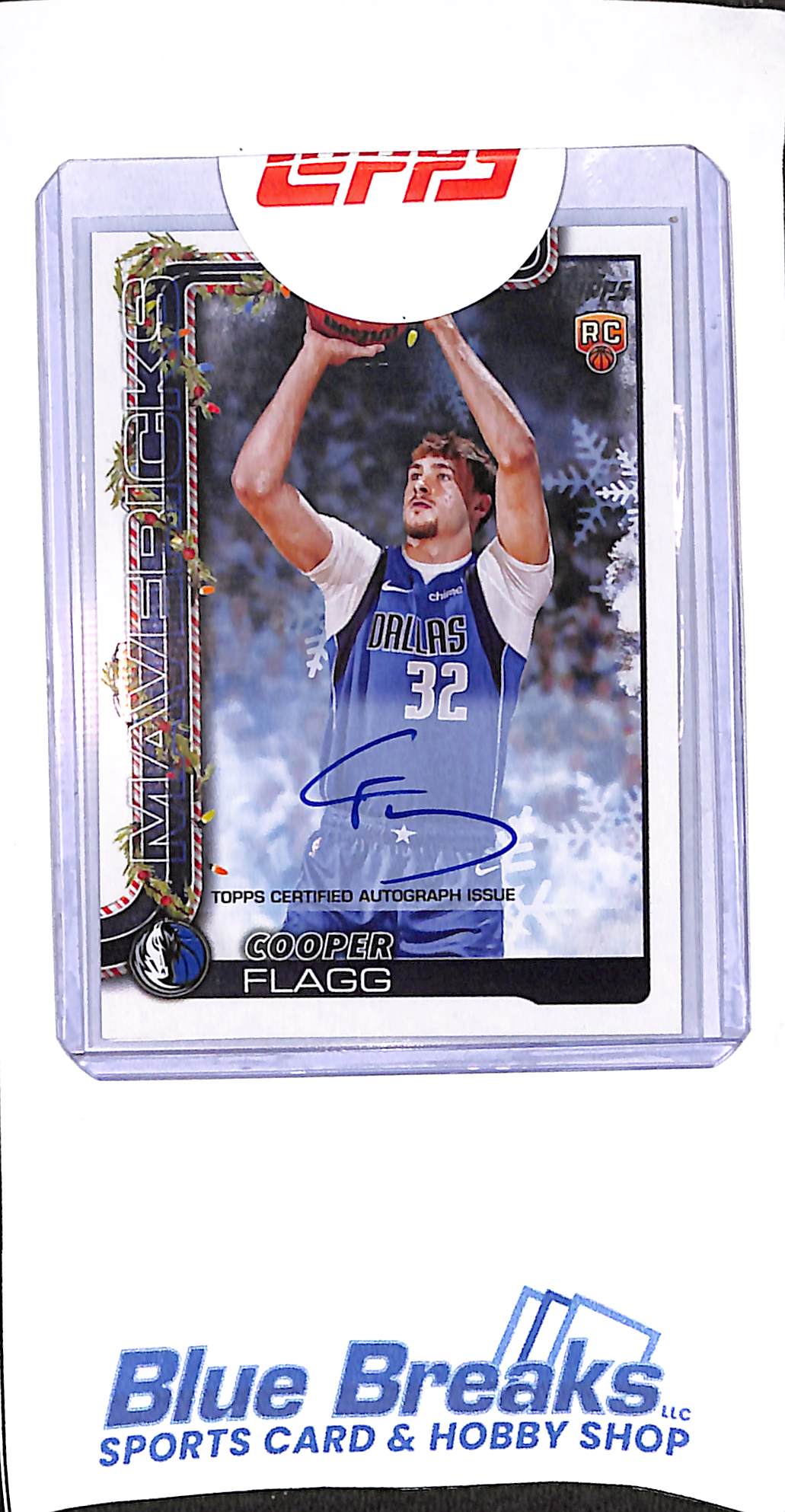 2025 Topps - Holiday - Cooper Flagg - auto - RC - #H161 - basketball - Mavericks