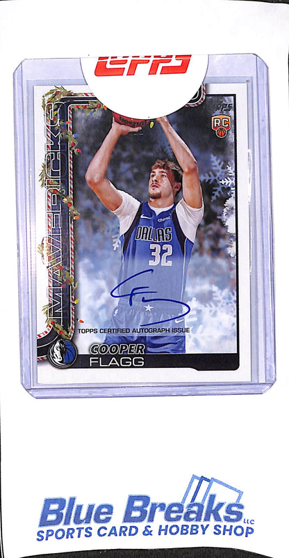 2025 Topps - Holiday - Cooper Flagg - auto - RC - #H161 - basketball - Mavericks