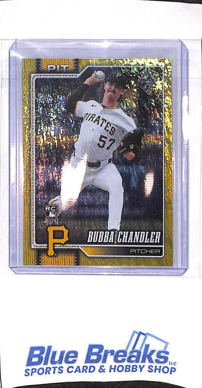 2026 Topps - Series One - yellow - Bubba Chandler - 001/399 - RC - #283 - baseball - Pirates