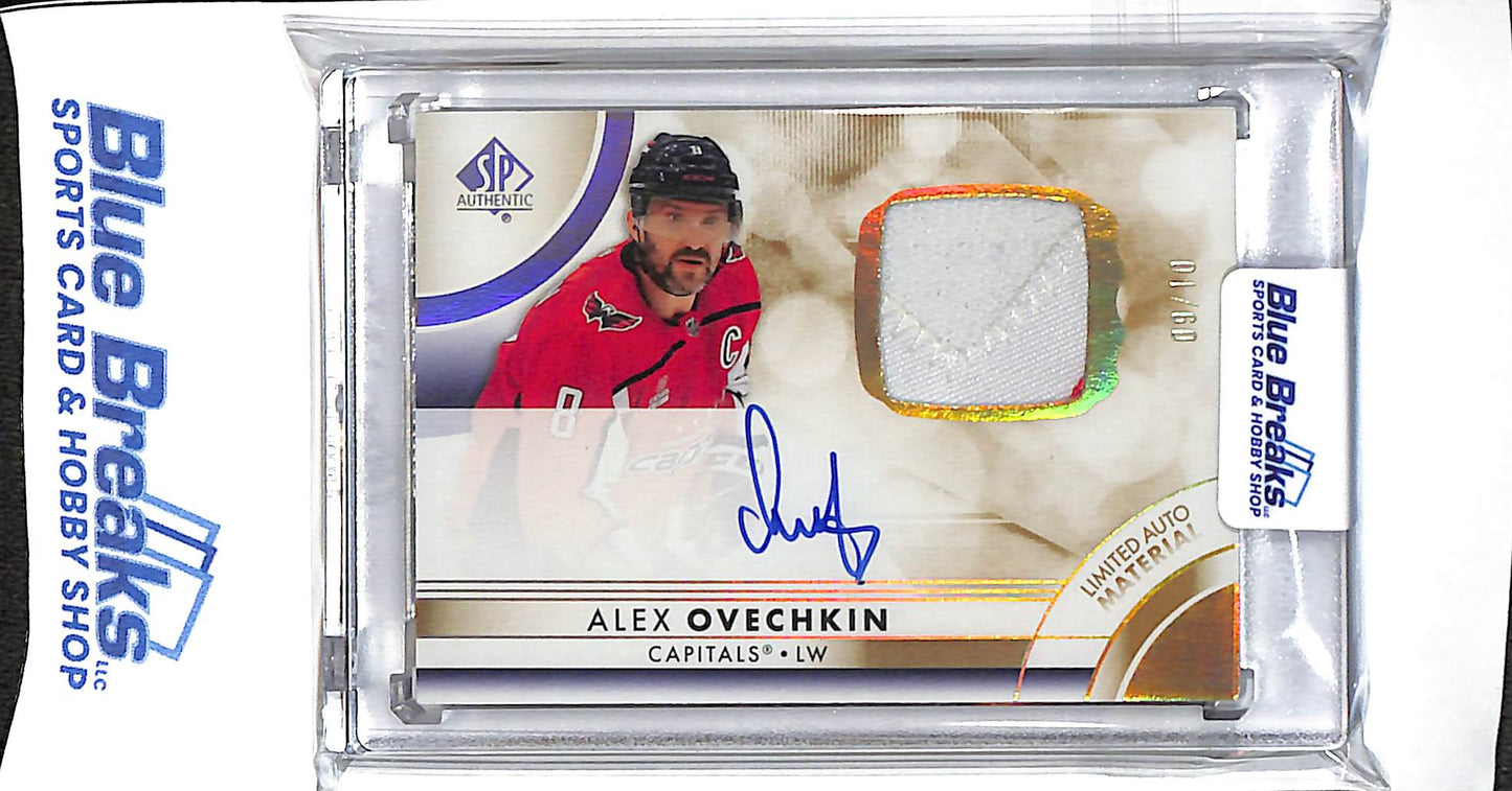 2023-24 SP Authentic - Alex Ovechkin - Limited Auto Material - 9/10 - hockey - Washington Capitals