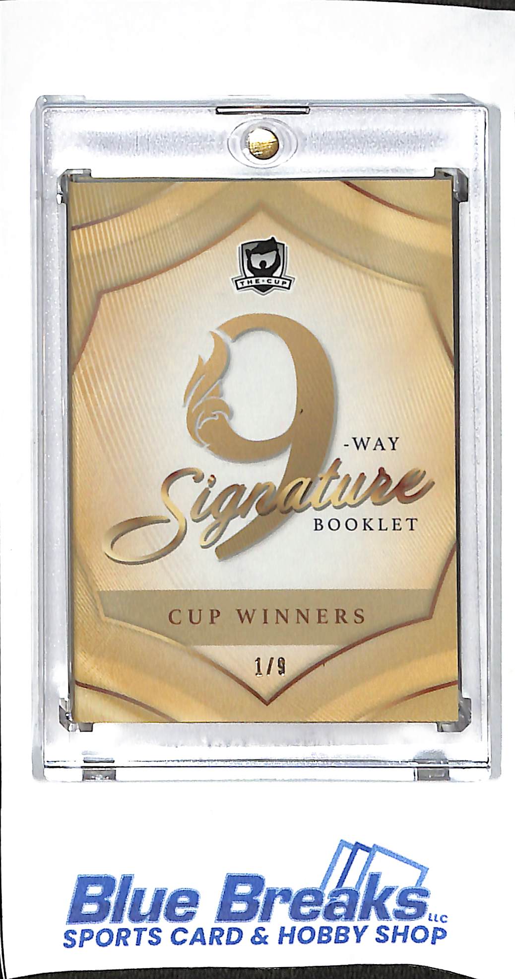 2023-24 - Upper Deck - The Cup - 9 Way Signature Booklet Cup Winners - hockey - Kucherov - Orr - Chara - Chelios - Robinson - MacInnis - Makar - Letang - Leetch - Hockey
