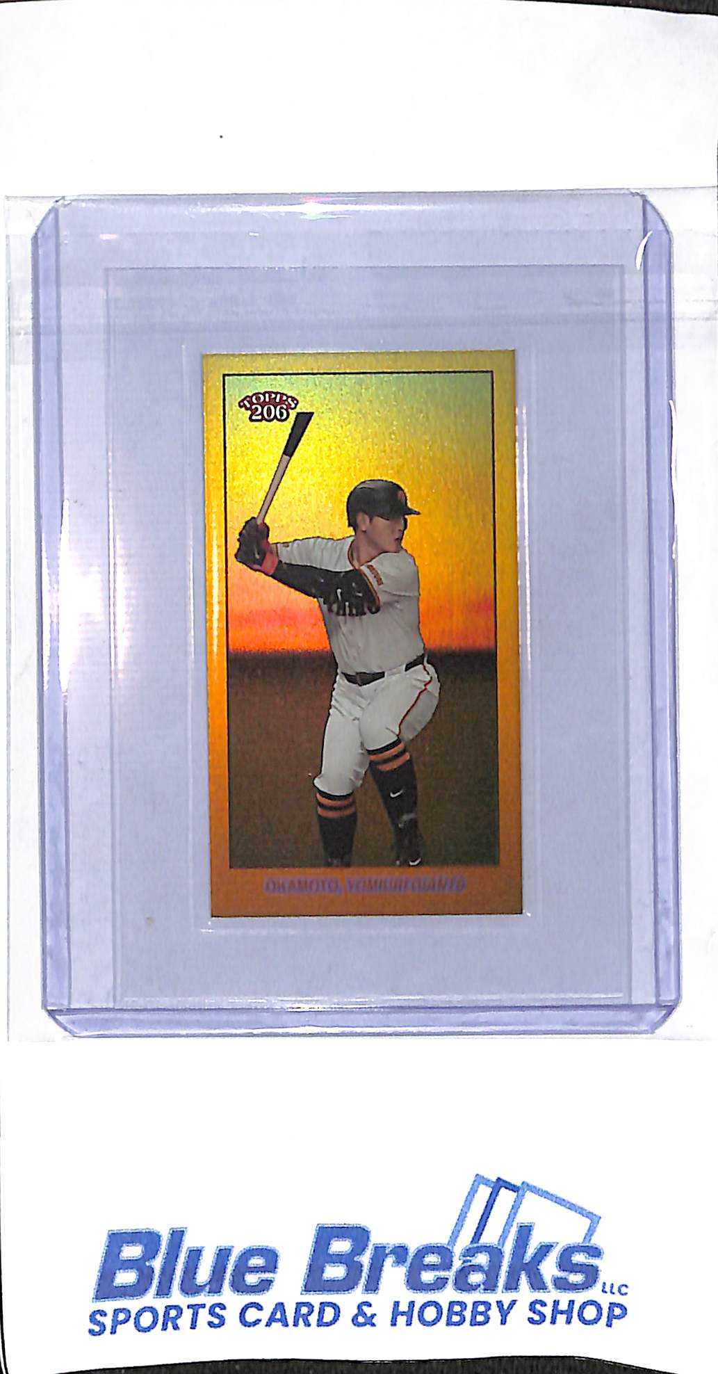 2024 Topps 206 - NPB - gold - Kazuma Okamoto - 26/50 - #91 - baseball - Yomiuri Giants - Blue Jays