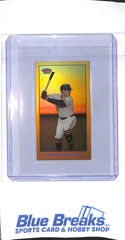 2024 Topps 206 - NPB - gold - Kazuma Okamoto - 26/50 - #91 - baseball - Yomiuri Giants - Blue Jays