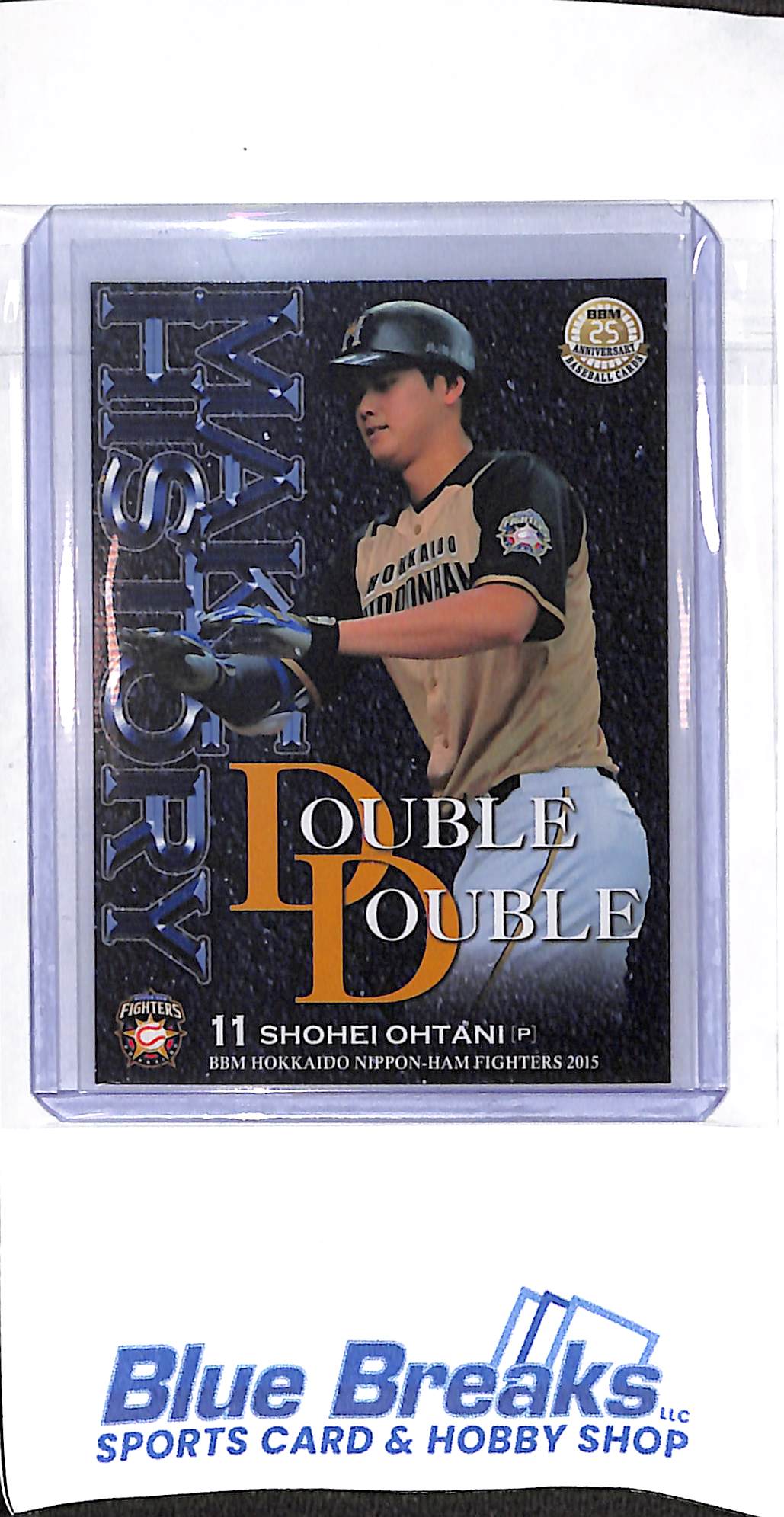 2015 BBM - Make History - Double Double - Shohei Ohtani - #F74 - baseball - Nippon Ham Fighters - Dodgers