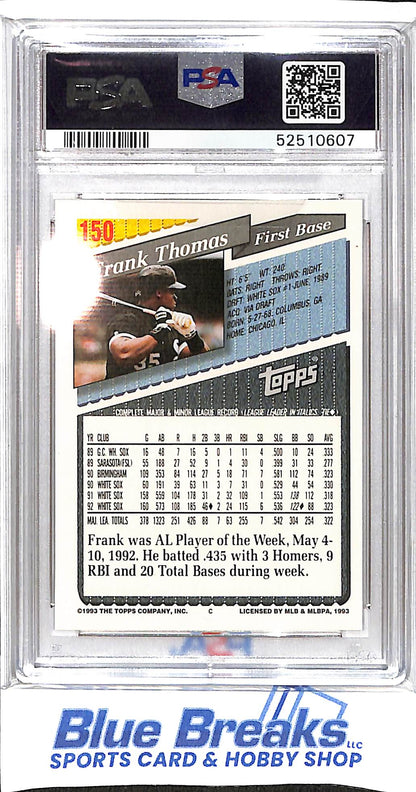 1993 Topps - Frank Thomas - #150 - PSA 9 - baseball - White Sox