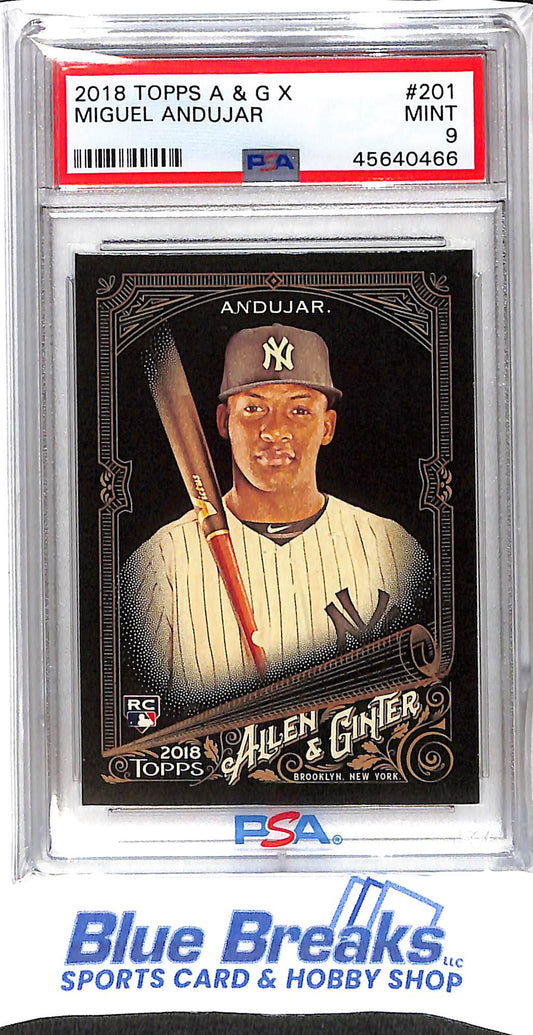 2018 Topps - Allen & Ginter X - Miguel Andujar - #201 - RC - PSA 9 - baseball - Yankees