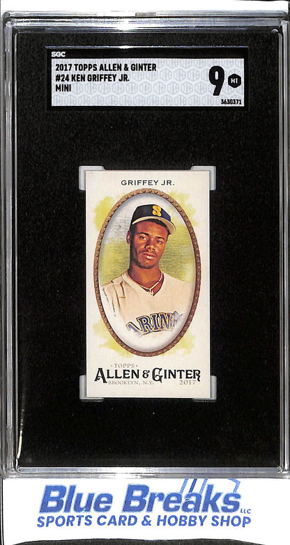2017 Topps - Allen & Ginter - Mini - Ken Griffey Jr - #24 - SGC 9 - baseball - Mariners - drop