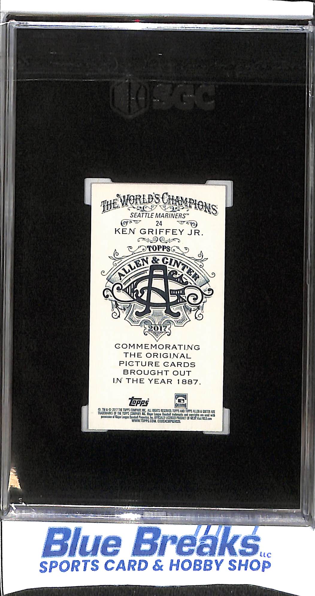 2017 Topps - Allen & Ginter - Mini - Ken Griffey Jr - #24 - SGC 9 - baseball - Mariners - drop