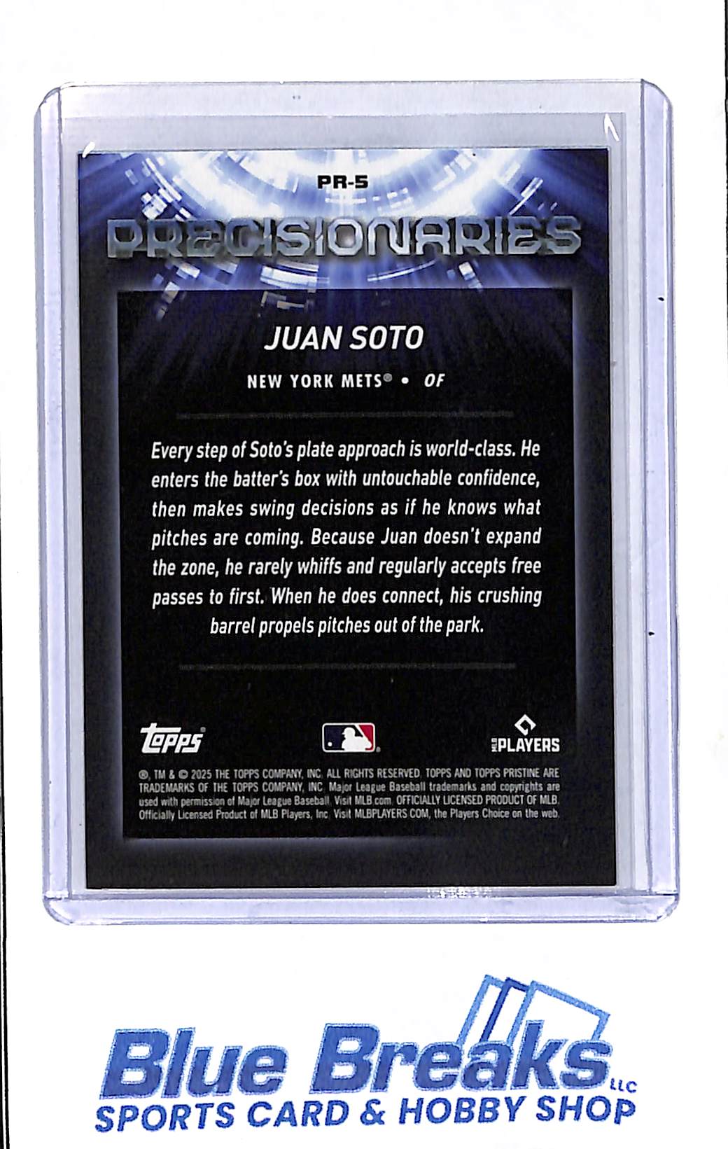 2025 Topps - Pristine - Precisionaries - Juan Soto - #PR-5 - baseball - Mets - drop