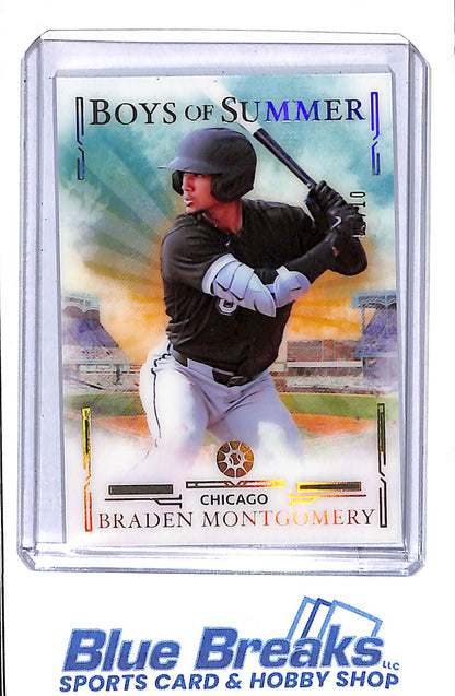 2025 Panini - Boys of Summer - Braden Montgomery - 08/10 - #47 - baseball - White Sox - drop