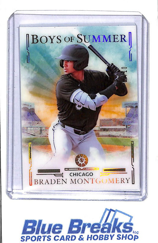 2025 Panini - Boys of Summer - Braden Montgomery - 08/10 - #47 - baseball - White Sox - drop