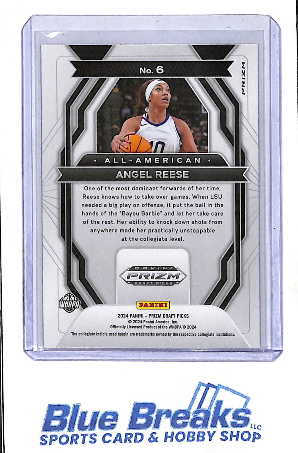 2024 Panini - Prizm Draft Picks - red cracked ice - All- American - Angel Reese - RC- #6 - basketball - LSU Tigers - Sky - drop