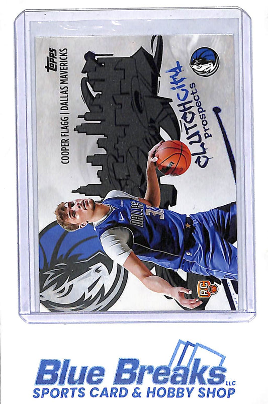 2025 Topps - Clutch City Prospects - Cooper Flagg - RC - #CC1 - basketball - Mavericks - drop