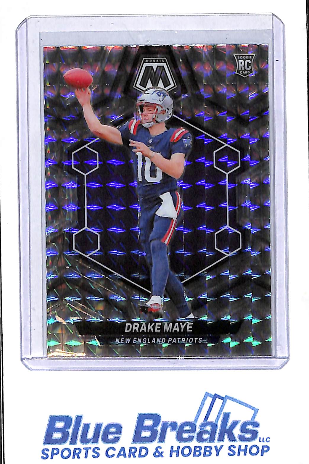 2024 Panini - Mosaic - silver - Drake Maye - RC - #303 - football - Patriots