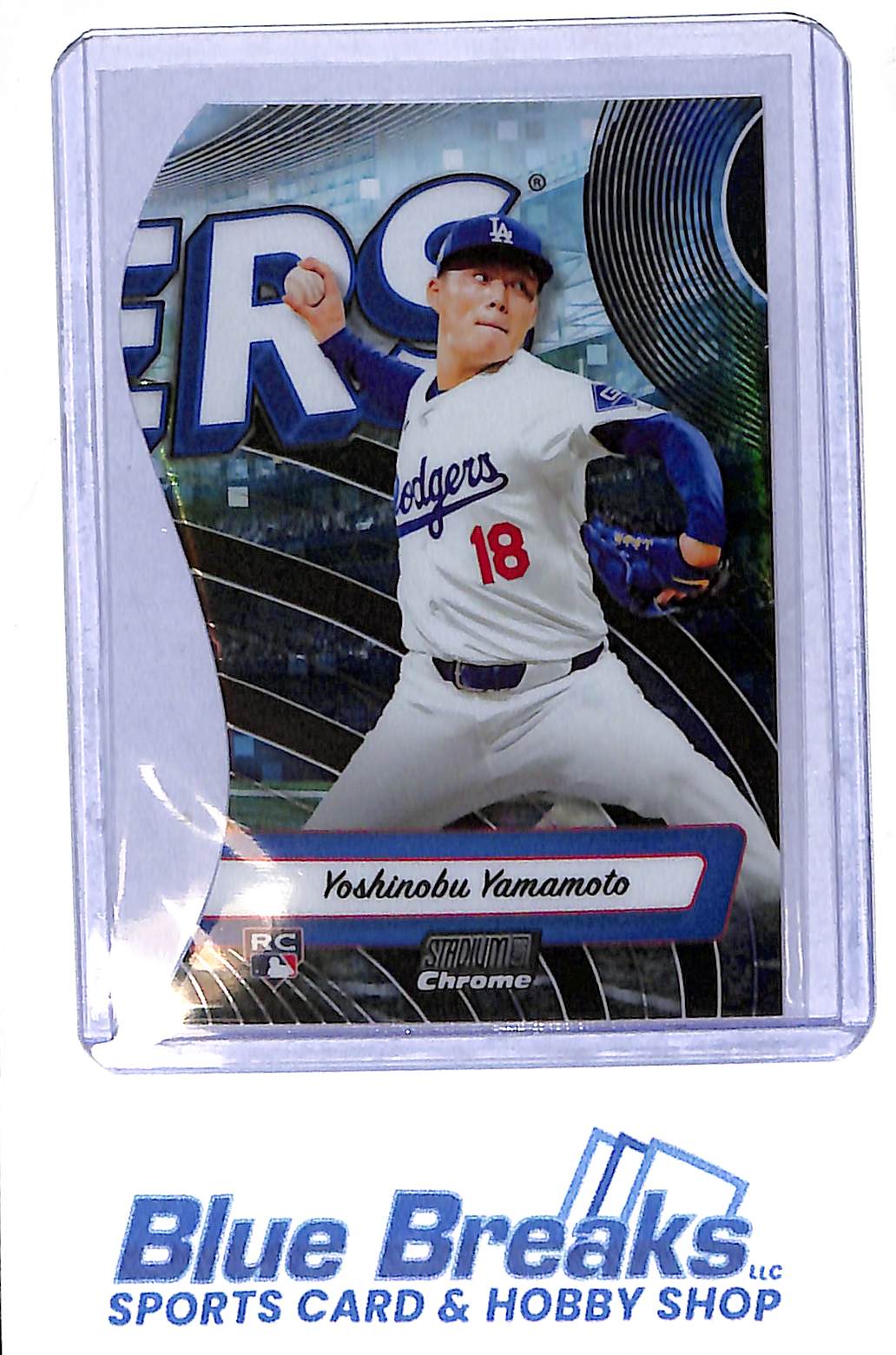 2024 Topps - Stadium Club Chrome -  Triumvirates - Yoshinobu Yamamoto - RC - #TRI-18 - baseball - Dodgers
