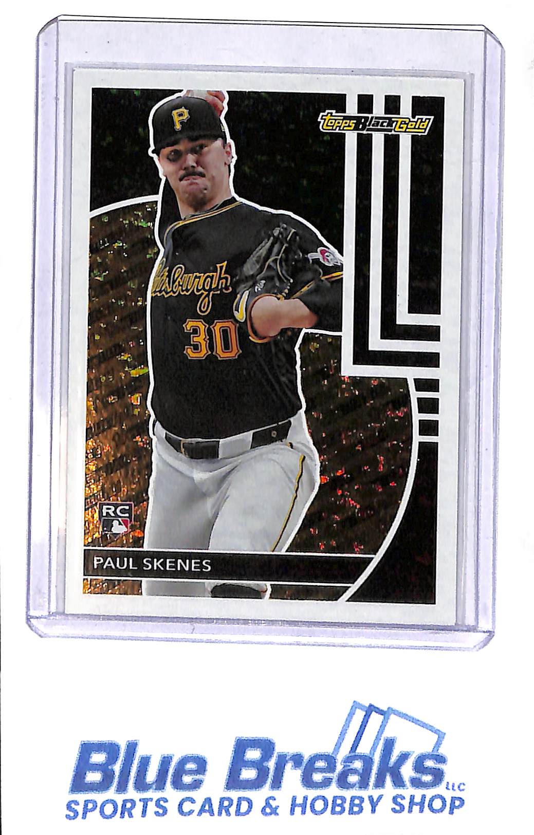 2024 Topps - black gold - Paul Skenes - RC - #BG-17 - baseball - Pirates - drop