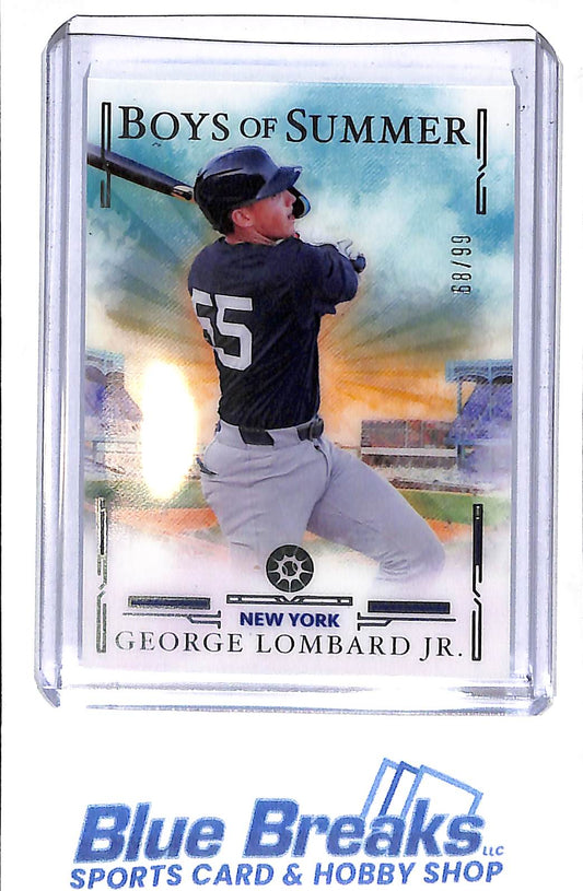 2025 Panini - Boys of Summer - teal - George Lombard Jr - 68/99 - #68 - baseball - Yankees