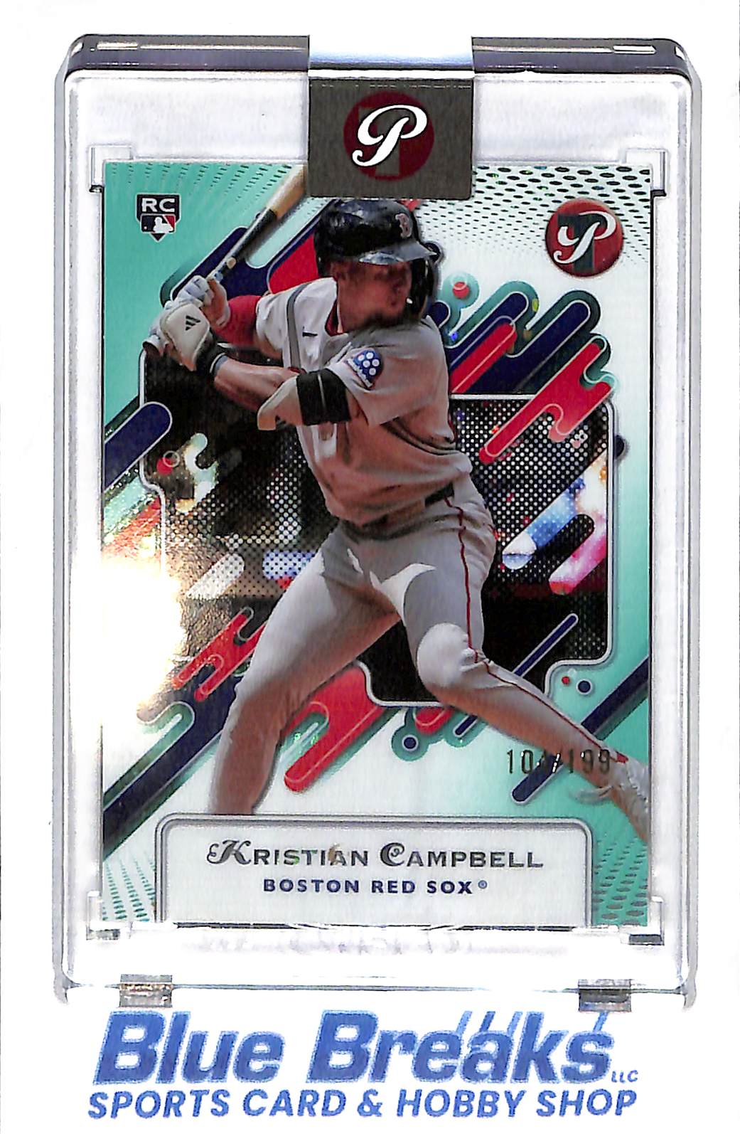 2025 Topps - Pristine - aqua refractor - Kristian Campbell - 104/199 - RC - #81 - baseball - Red Sox