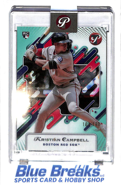 2025 Topps - Pristine - aqua refractor - Kristian Campbell - 104/199 - RC - #81 - baseball - Red Sox