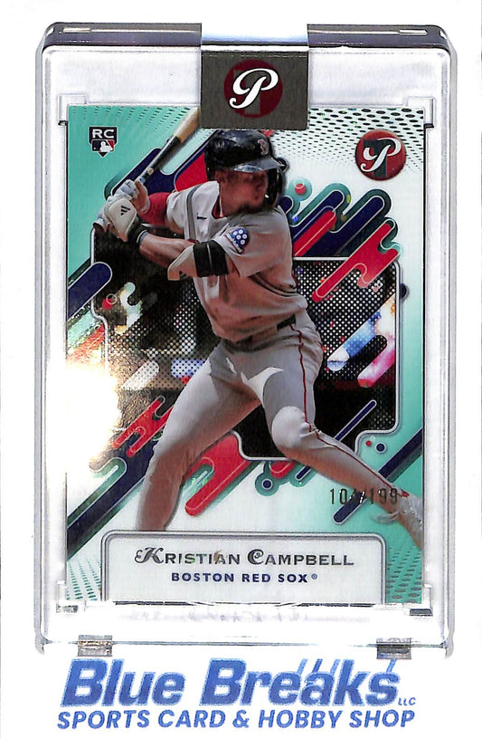 2025 Topps - Pristine - aqua refractor - Kristian Campbell - 104/199 - RC - #81 - baseball - Red Sox