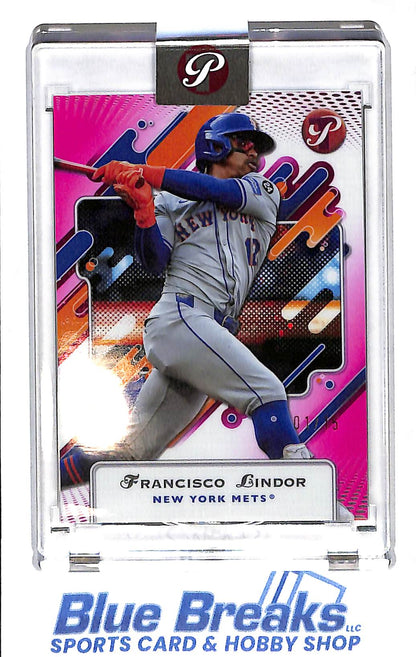 2025 Topps - Finest - pink - Francisco Lindor - 01/15 - #151 - baseball - Mets