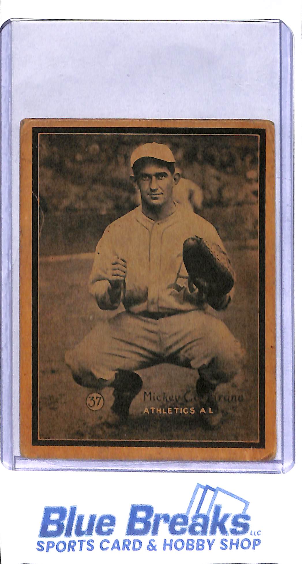 1931 W517 - Mickey Cochrane - hand cut - #37 - Oakland Athletics - baseball