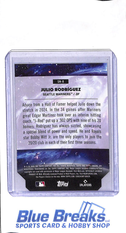 2025 Topps Chrome Cosmic - Stella Nova - Julio Rodriguez - #SN-8 - baseball - Mariners