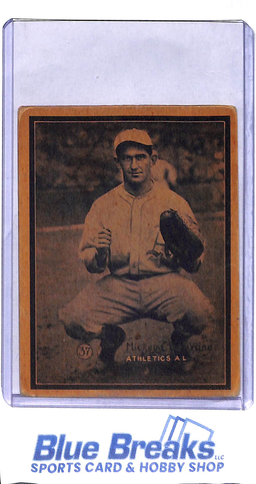 1931 W517 - Mickey Cochrane - hand cut - #37 - Oakland Athletics - Baseball