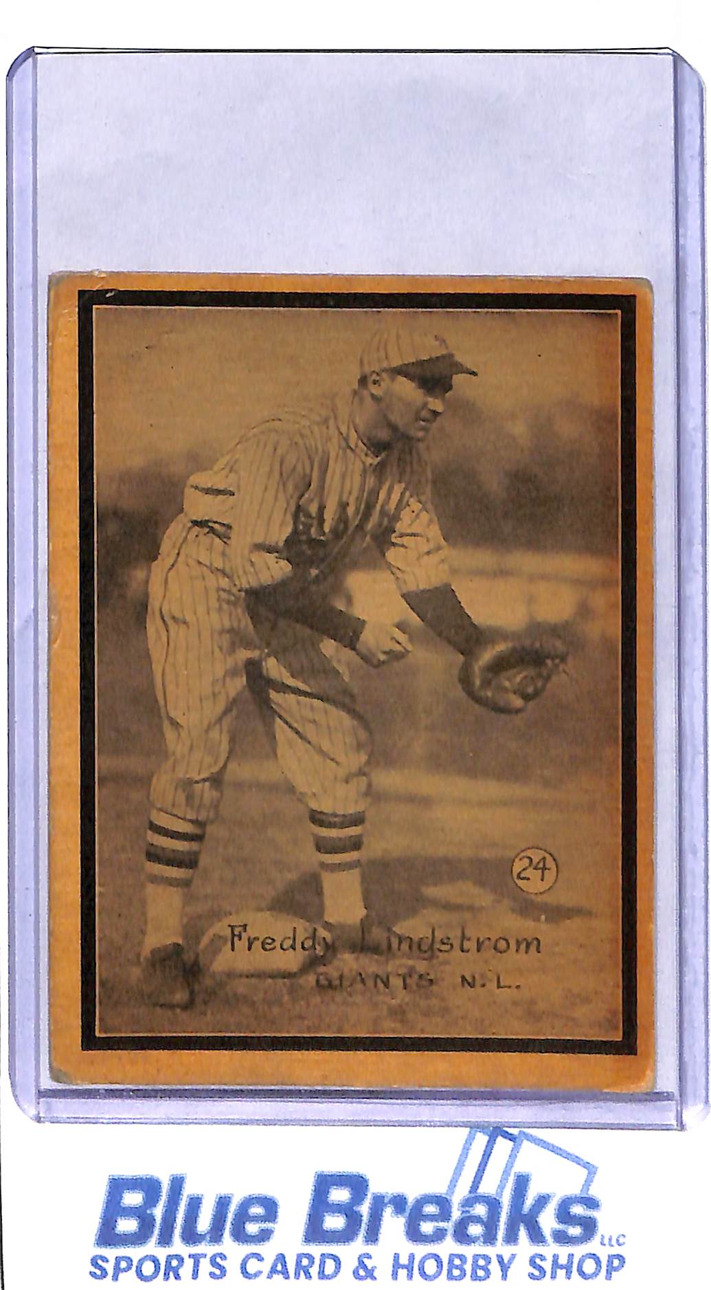 1931 W517 - Freddy Lindstrom - hand cut - #24 - New York Giants - Baseball