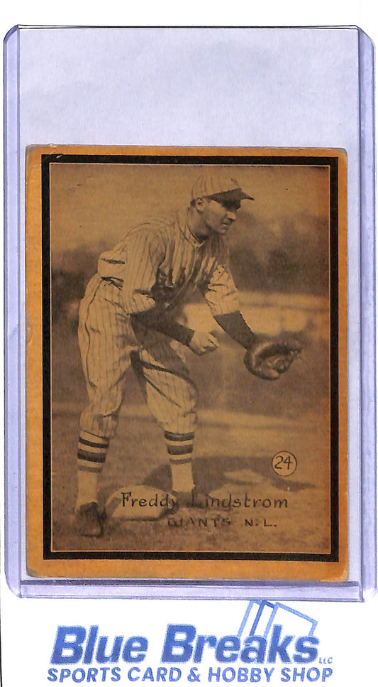 1931 W517 - Freddy Lindstrom - hand cut - #24 - New York Giants - Baseball